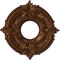 Ekena Millwork Attica PVC Ceiling Medallion (Canopies up to 4 1/8"), 10"OD x 3 1/2"ID x 3/4"P, Metallic Dark Copper CMP10ATCDC - alternate 1